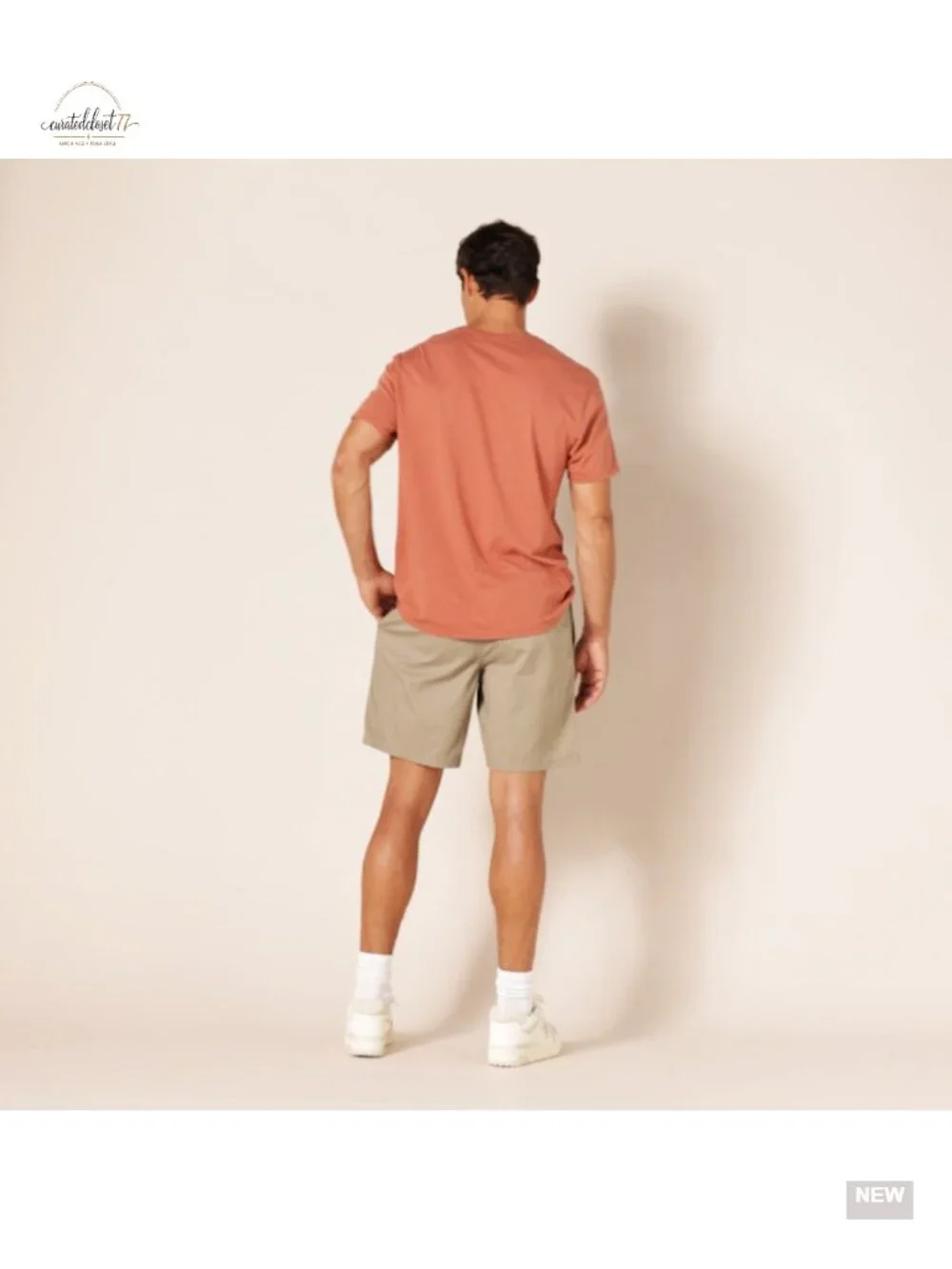 Men's Relaxed Fit Cotton Pull-On Shorts with Drawstring, 8
